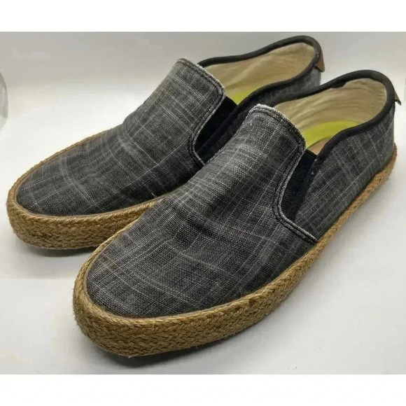 Original Penguin Espy Blue Linen Men's Slip-On Loafer Shoes Jute Espadrille 8.5 - Picture 1 of 15